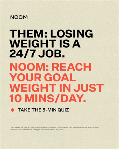 1.4K views | Take our FREE 5-minute quiz and see how long it takes to reach your goal weight. | Noom | Facebook