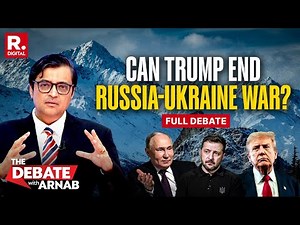 Debate With Arnab: Putin-Trump Meet In Alaska Amid Pro-Ukrainian Protest | Alaska Summit 2025
