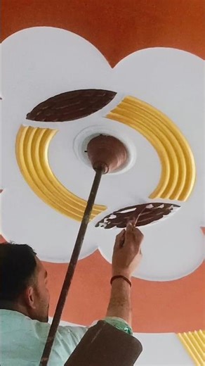 Asian Paint #interior colour POP design #metallic paint colour combination # chhat design #shorts