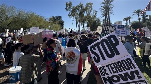 Anti-ICE protests at Arizona State Capitol - KTAR.com