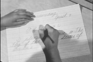 Circa 1960s Cursive Writing Important Practice Stock Footage Video (100% Royalty-free) 32268631 | Shutterstock