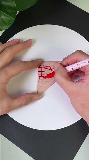 Teach you a few simple steps to cut out beautiful window grilles, parent-child handmade DIY