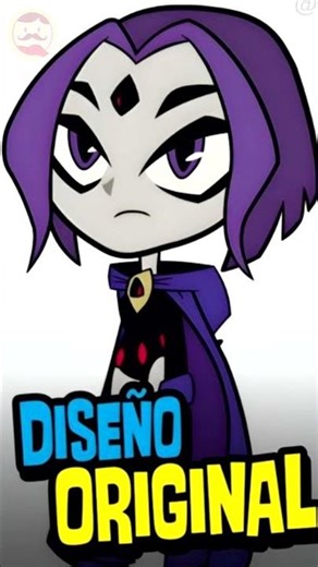 Así era EL VERDADERO DISEÑO de RAVEN #cartoonnetwork #shorts #viral