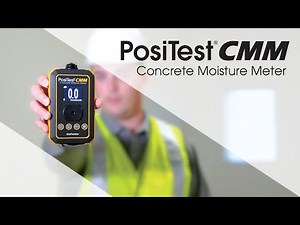 How to Measure Concrete Moisture using the PosiTest CMM Non-Destructive Concrete Moisture Meter