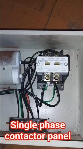 Single Phase Contactor Panel Wiring Connection | Easy Electrical Tutorial 🔥👍