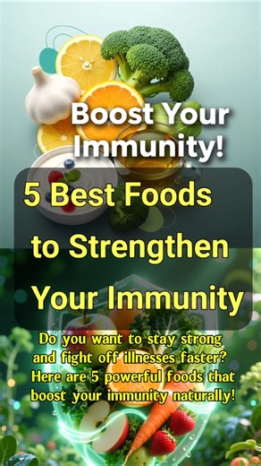 5 Best Foods to Boost Immunity Naturally | #health #shorts