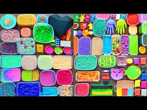 4 Hours Relaxing Slime Mixing - Crunchy Satisfying Big Slime Smoothie ASMR
