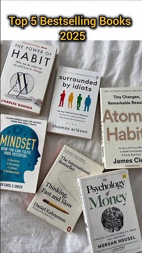 Top 5 Bestselling Books of 2025📙#top5 #books
