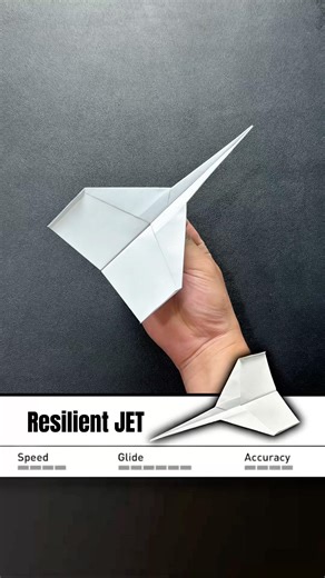 How to make a paper airplane that flies 350 FEET EASY- Resilient JET ✈️ #vvvreview