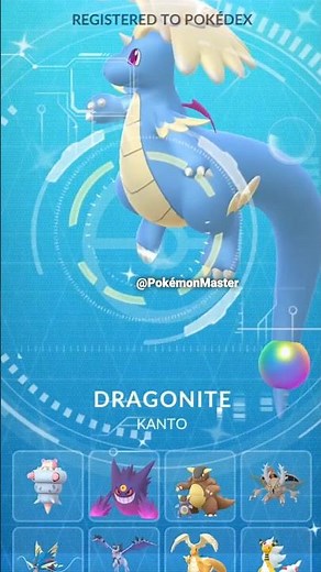 First ever ✨ Shiny MEGA DRAGONITE in Pokemon GO.