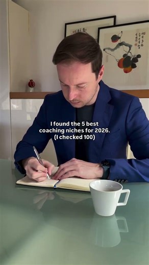 I found the 5 best coaching niches for 2026. (I checked 100)