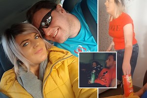 Fuming Scot brands hubby 'creepy c***' after falling for Olly Murs' crisp tube prank