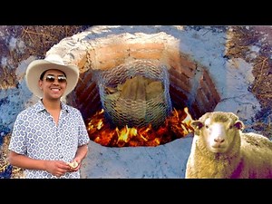 Real Mexican BBQ (Barbacoa) Cooking Lamb Underground in Michoacan Mexico