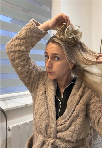 Quick and easy hair up #hairstyle #hairtok #hairtransformation