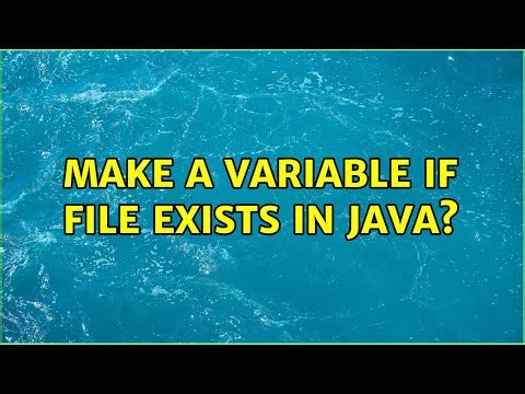 Make a variable if file exists in Java?