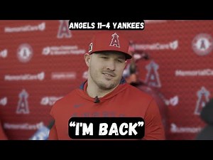 Mike Trout COOKS the Yankees after hitting 5 HOME RUNS - Postgame Interview - Angels vs Yankees
