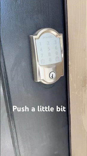 Instruction how to lock the door (SCHLAGE)