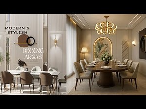 Modern Dining Area Ideas | Elegant & Cozy Dining Room Designs