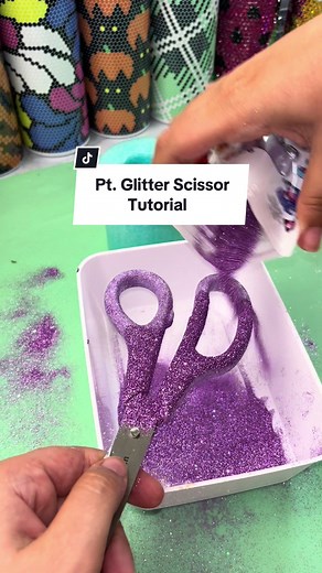 Glitter Scissors Tutorial Part 2: Second Coat is a MUST! ✨