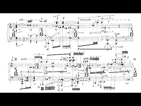 Brian Ferneyhough - Three Pieces for Piano (1966-1967) [Score-Video]