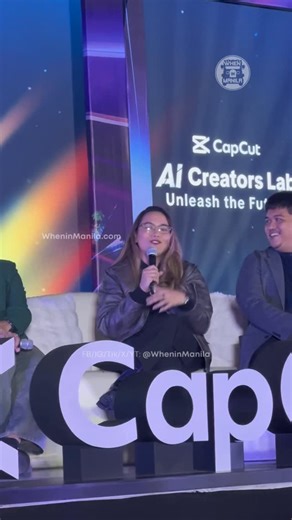 𝗪𝗵𝗲𝗻𝗜𝗻𝗠𝗮𝗻𝗶𝗹𝗮.𝗰𝗼𝗺 𝗣𝗵𝗶𝗹𝗶𝗽𝗽𝗶𝗻𝗲𝘀 on Instagram: "As one of the panelists in Capcut's AI Creators Lab, Lyqa Maravilla talked about how the time saved by using AI can be used to experience life more."