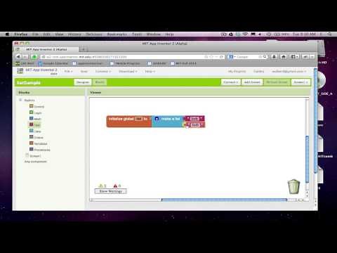 Creating lists in App Inventor 2