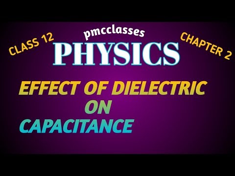 Effect Of Dielectric On Capacitance | Chapter 2 Class 12 Physics | PMCCLASSES | I.J.Singh