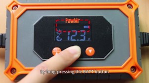 PowMr 15A 12V/24V MPPT Solar Charge Controller, Power Intelligent Portable Solar Panel Controller, Max PV 180W/360W with LCD Display, Work for 12/24V Gel AGM Lead-Acid, Lithium LiFePO4 Battery