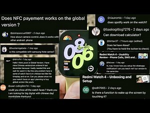 Redmi Watch 4 - Your Questions? Answered! Alexa, NFC, Camera, Spotify, SpO2 & ALL WATCH FACES