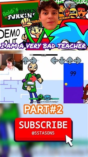 FNF VS Baldi’s Basics DEMO 1.5 (PART 2) #shorts #fnfmod #fridaynightfunkin #stason