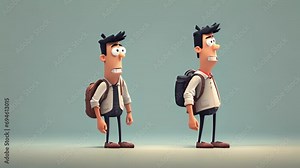 A character tapping their fingers in a specific sequence, unable to stop until they complete it perfectly. minimal 2d animation Psychology art concept