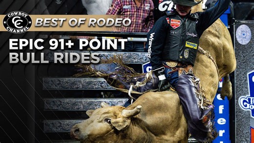 Watch what happens when the arena’s meanest bull attacks - the cowboy fights back