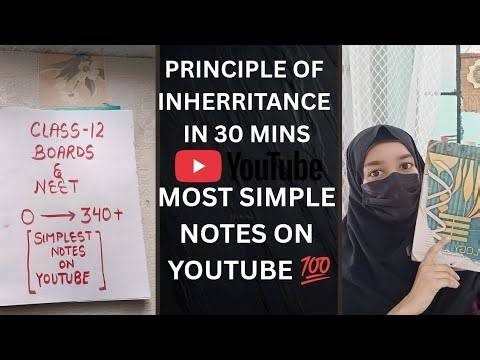 Class 12 ; Chapter 5 principle of inheritance #NEET2025#Class12Biology#NEETBiology#NEETPreparation