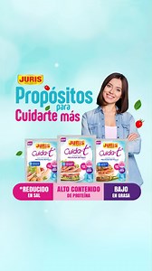 ¡Cumpliste un mes cuidándote más!🥰 ✨Seguimos comprometidos en acompañarte a lograr tu bienestar pleno. ¡Cuida de ti con lo mejor! Cuida de ti con JURIS Cuida-t ✅Reducido en sal ✅Alto en proteína ✅Bajo en grasa ​ #CuidateMas​ #JURIS #PropositosParaCuidarteMas | Juris