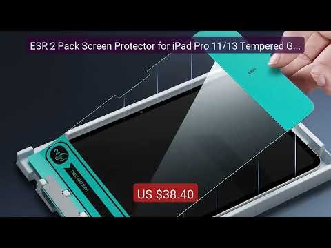 ESR 2 Pack Screen Protector for iPad Pro 11/13 Tempered Glass Film ... — Top Rated 2026 | Buy Now!