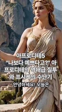 나보다 예쁘다고 아프로디테의 역대급 질투와 프시케의 수난기#그리스신화 #아프로디테 #프시케 #에로스 #질투 #신화이야기 #고부갈등