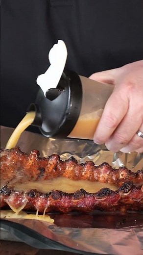 How to Cook Competition Style Ribs on a Drum Smoker #shorts #ribs