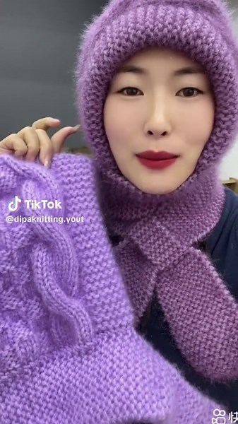 dipaknitting YouTube channel on TikTok
