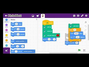 how to make a Pentagon in pictoblox.......... robotics n coding