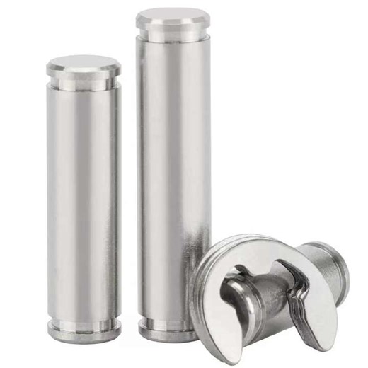 Cylindrical Pin Customized Double-Headed 14MM 15mm 16MM 304 Stainless Steel Pin with Slotted Shaft