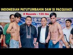 OFFICIAL WEIGH-IN : EMAN BACOSA PACQUIAO VS REYNOLD KUNDIMANG INDONESIAN | PMI BOHOL BOXING