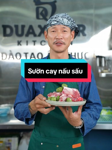 Sườn cay nấu sấu – Sườn non om sấu chua cay thơm
