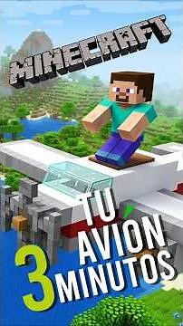 🛩️¡FABRICA UN AVIÓN EN #MINECRAFT EN 3 MINUTOS! | ¡Increíble Tutorial Rápido! 💥 #shorts