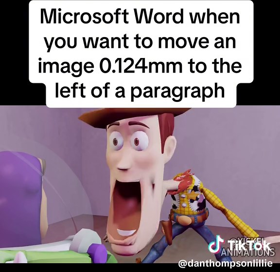 Microsoft Word Meme: The Struggle of Moving Images