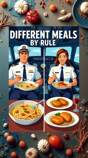 Why Pilots Eat Different Meals! ✈️ The Safety Rule That Saves Flights! #1millionviews#viral#aviation