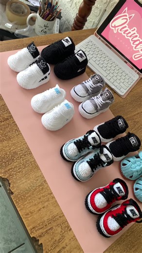 Handmade Crochet Baby Shoes and Outfits for Newborns