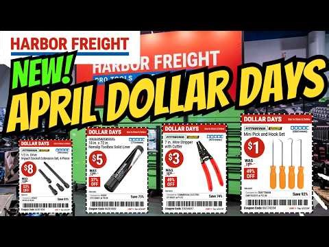 Harbor Freight Dollar Days April 2026: New Coupons & $1 Best Deals