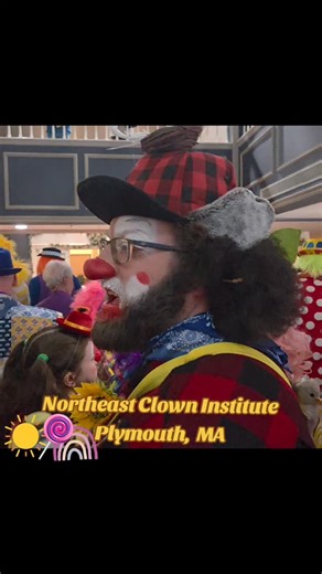 Kristy Collins-Rollins on Instagram: "send in the clowns! #clowncollege #clowncore #polkadottietheclown #northeastclowninstitute #thebirthdaygirlworcester @wooclownalley @clowning_for_kidz @northeastclowninstitute"