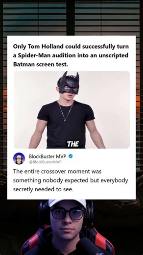 Only Tom Holland could successfully turn a Spider-Man audition into an unscripted Batman screen test
