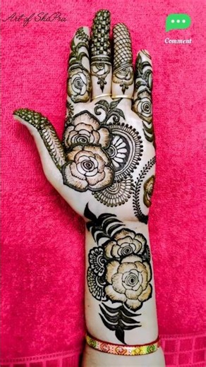 Rose Mehndi Design || मेहंदी || Hennadesign #Shorts #Mehndi #Art of ShiPra